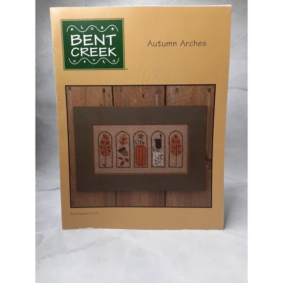 Vintage Bent Creek Cross Stitch Sampler Pattern Autumn Arches BC1073 - Picture 1 of 6